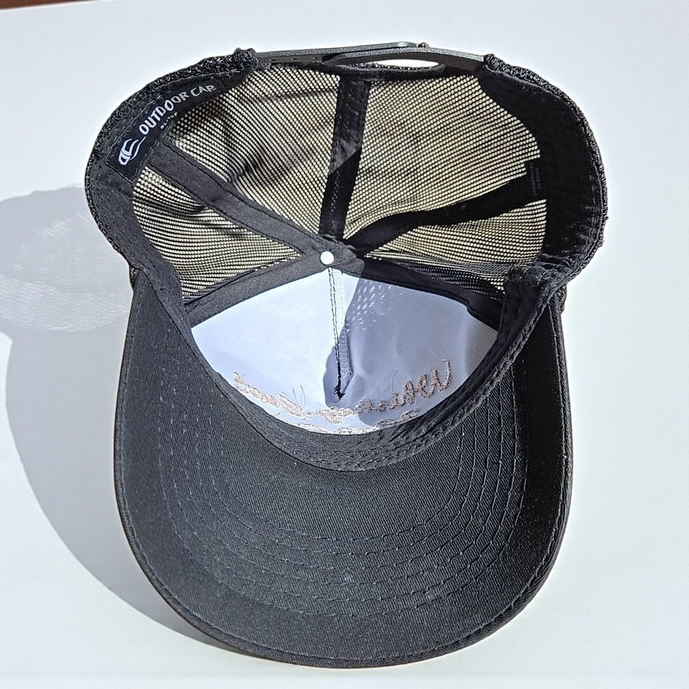 Whiskey Bent‎ Hat Co Trucker Hat Black Brownsboro Texas OSFA Snapback Roper Cap - Picture 5 of 10